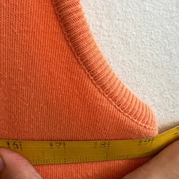 Vintage Orange Knit Sweater Tank Top Halloween 90s Y2K Retro Cozy Large - Picture 6 of 6